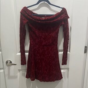 Wild Fable Burgundy Floral Dress